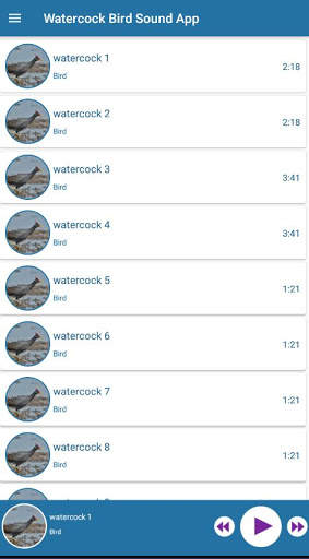 Watercock Bird Sound App 🐔 screenshot 2