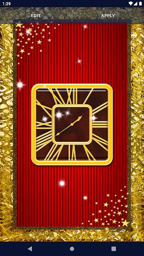 Square Analog Clock Wallpaper screenshot 3
