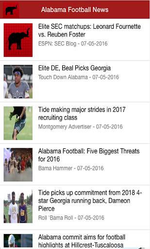 Alabama Football News screenshot 1