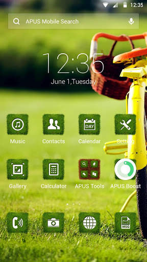 Grass-APUS Launcher theme screenshot 1
