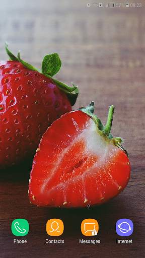 Strawberry Wallpaper 1 تصوير الشاشة