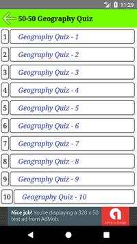 50-50 Geography Quiz screenshot 2