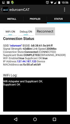 eduroam CAT скриншот 3