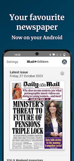 Daily Mail Newspaper screenshot 1