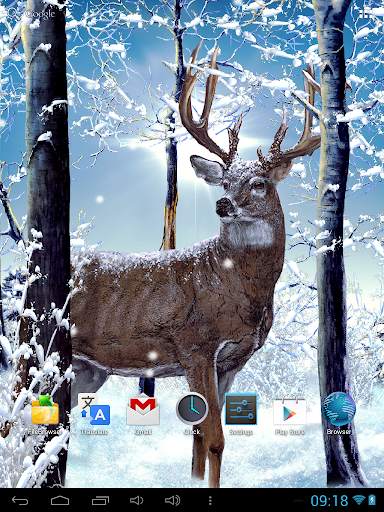 Winter Forest Live Wallpaper 3 تصوير الشاشة