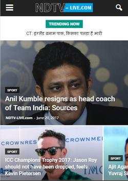 ndtv live Latest News, India News,Download Movie screenshot 1