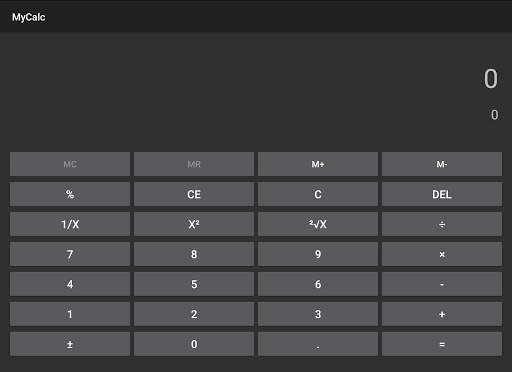 MyCalc screenshot 2