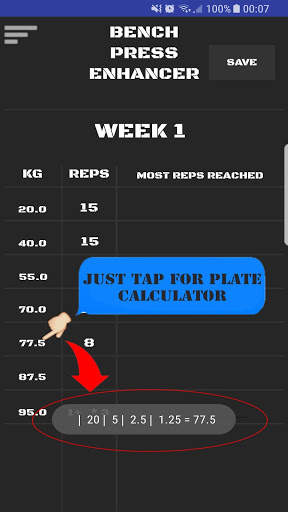 Bench Press Enhancer screenshot 2