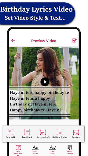 My Photo Birthday Lyrical Video Status Maker screenshot 5