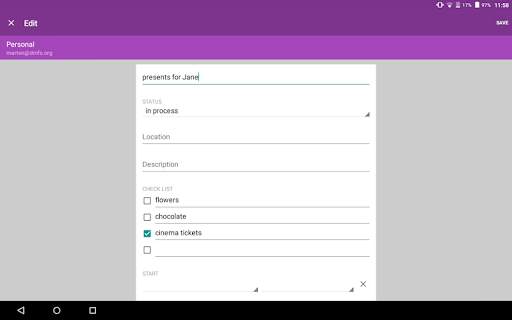 OpenTasks 12 تصوير الشاشة