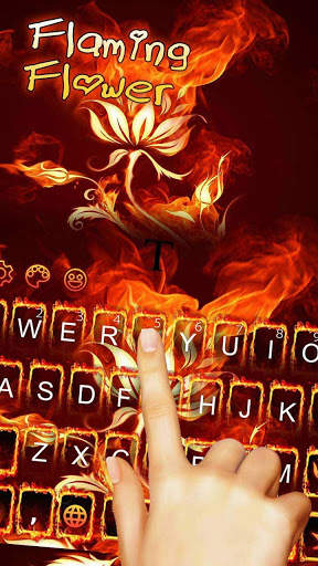 Flaming Flower Keyboard screenshot 4