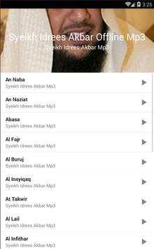 Syeikh Idrees Akbar Offline Mp3 screenshot 3