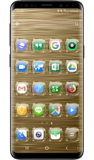 Launcher Theme - Gold Glass Transparent Icons Pack screenshot 6