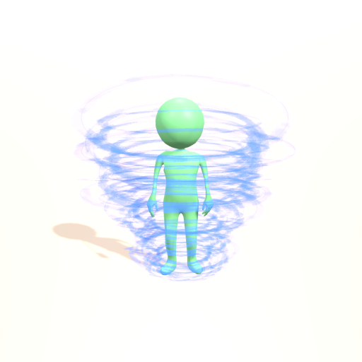 Tornado man icon