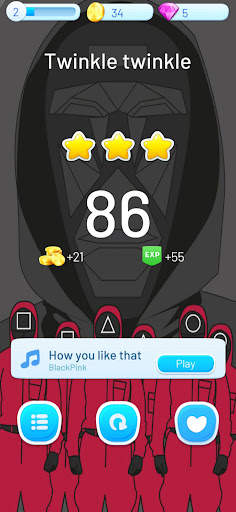 Squid Games : piano tiles screenshot 1