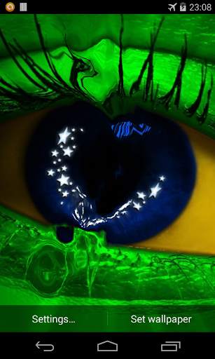 Flag of Brazil Live Wallpaper screenshot 1