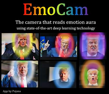 EmoCam - Camera for Emotion Aura Visualization screenshot 1