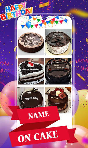 Happy Birthday Photo frame with Name Photo on Cake screenshot 6
