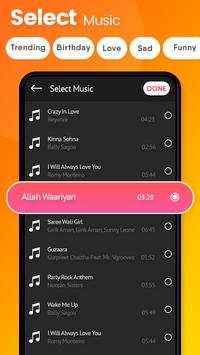 Particle.ly Video Status Maker Musical Bit Video स्क्रीनशॉट 4
