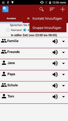 Sprechende Kontakte for WhatsApp screenshot 1