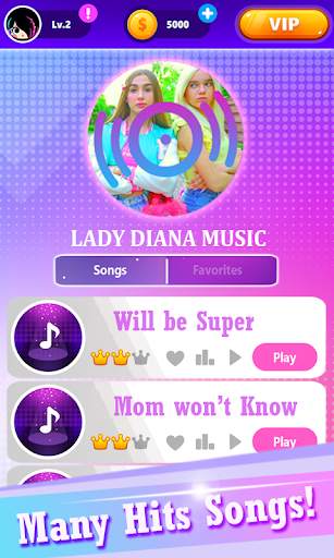 Lady Diana Piano Game screenshot 1