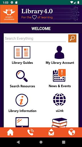 UJ Library screenshot 1