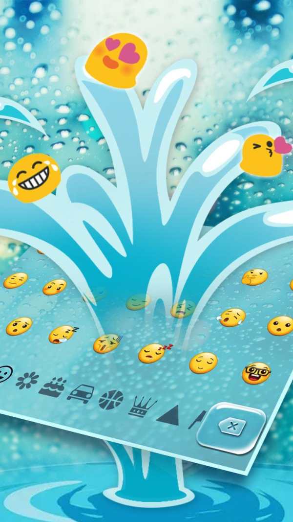 Glass Water Drop Keyboard screenshot 4