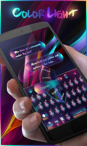 Color Light GO Keyboard Theme स्क्रीनशॉट 2