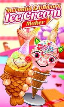 Unicorn Ice Cream Chef: Mermaid Cream Cone Game screenshot 1