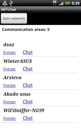 WiFi Chat screenshot 1