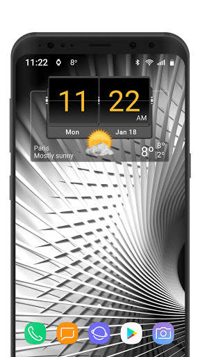 3D Flip Clock Theme Pack 01 screenshot 5