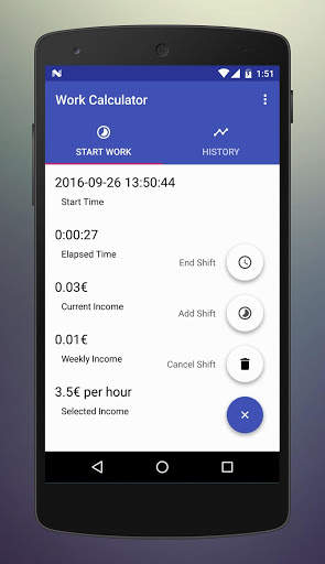 Work Calculator screenshot 1