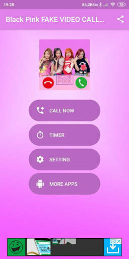 Black Pink Fake Video Call Simulator screenshot 5