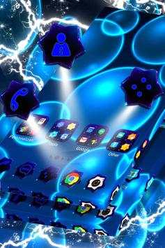 Black Blue Smart Launcher 3d screenshot 3