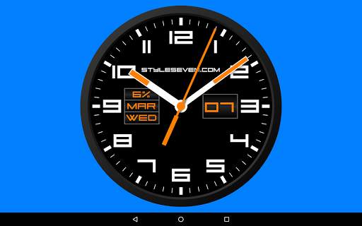 Square Analog Clock-7 screenshot 12