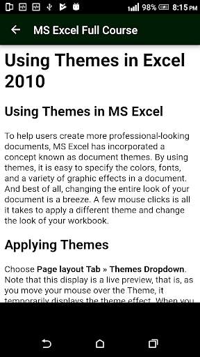 Learn MS Excel (Basic & Advance Course) скриншот 19