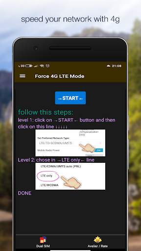 Select and Force 4G only WCDMA and LTE only screenshot 2