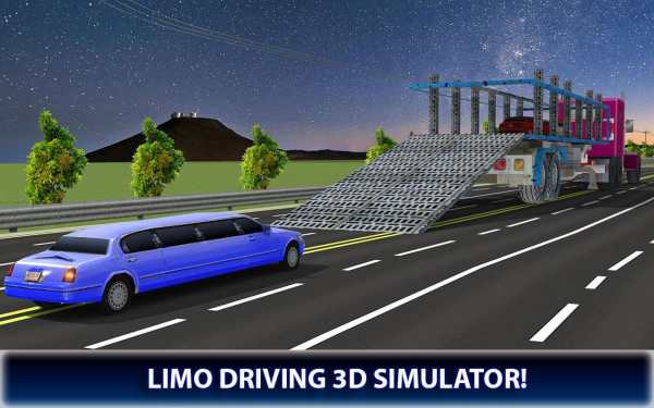 Limousine Car Transport Truck 3D Transporter Games screenshot 9