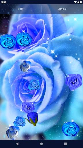 Blue Rose Live Wallpaper 3D 8 تصوير الشاشة