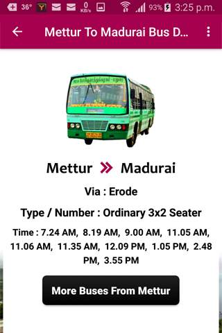 Mettur Bus Info screenshot 3