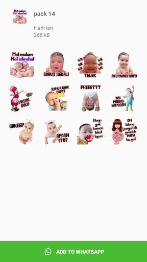 Stiker Bayi Lucu untuk WhatsApp screenshot 6
