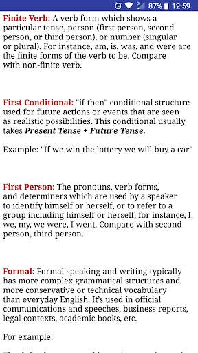 English Grammar Terms screenshot 4