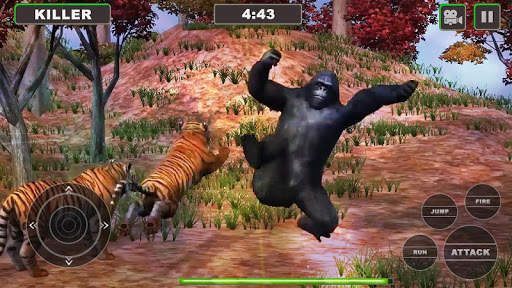 Lion Vs Gorilla : Animal Family Simulator Game screenshot 1