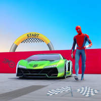 Superhero Car Stunt Racing logo
