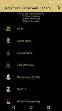 Cheats for LEGO Star Wars: TFA screenshot 1