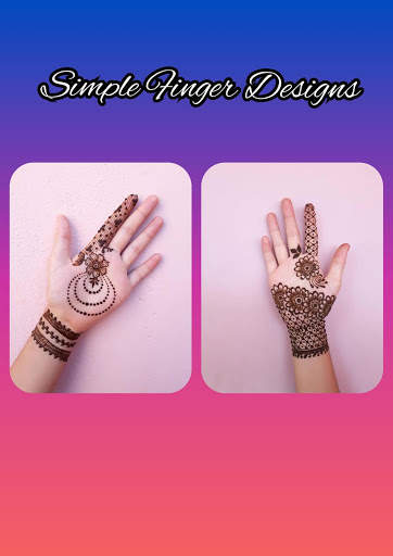 Simple Finger New Mehndi Designs screenshot 1