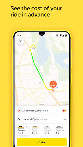 Yandex Go — taxi and delivery screenshot 2