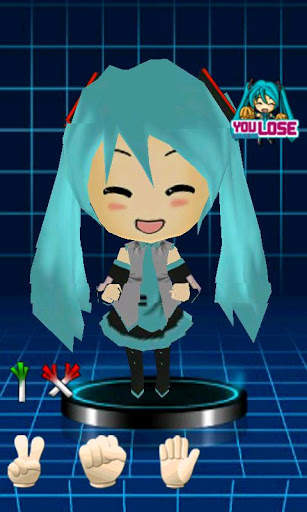 3D Miku finger-guessing game screenshot 2