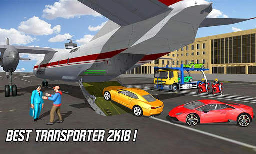 Cargo Airplane: Car Transporter Truck Driving Game screenshot 8