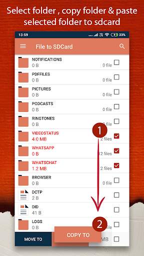 Move to SD Card : Move files to SD card & Move App screenshot 4